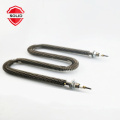 Industrial stainless steel resistance U W I shape air tubular finned strip heater for oven heating